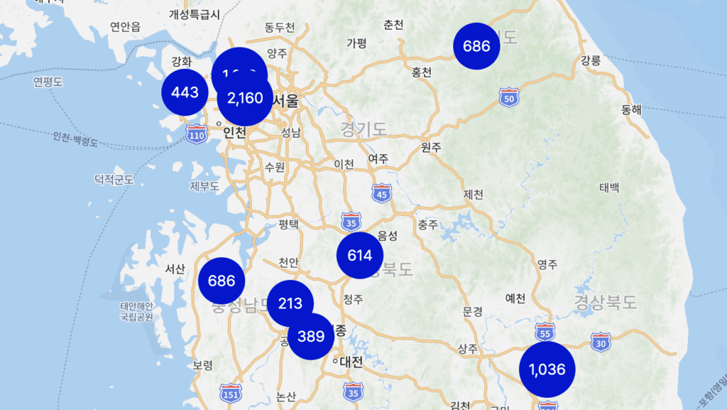 지역별충전소현황