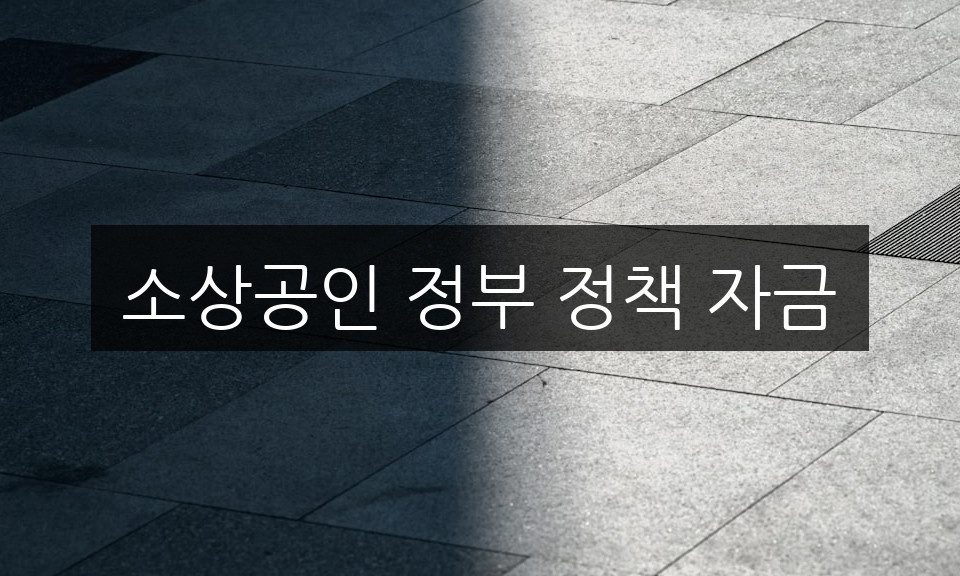 소상공인 정부 정책 자금, 신청 방법과 자격 조건 총정리