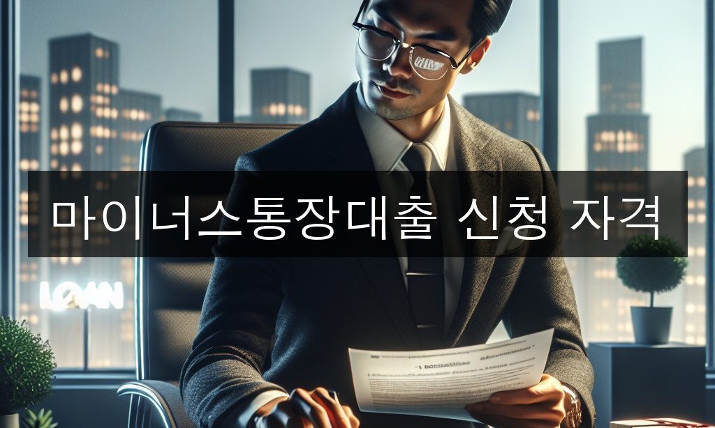 마이너스통장대출 신청 자격, 무직자도 가능할까?