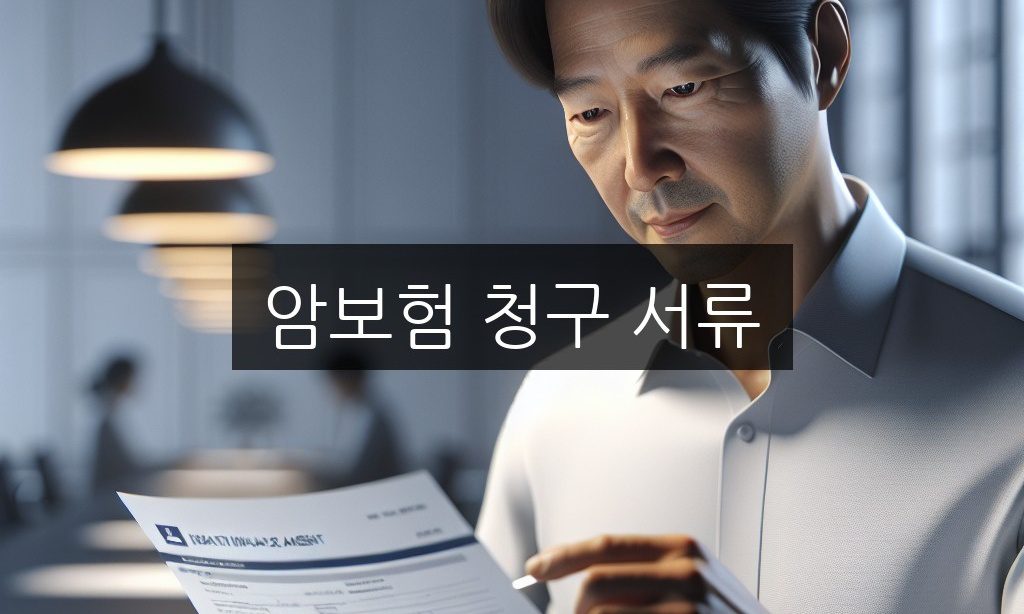 암보험 청구 서류 준비 방법과 진단금 지급 시기 총정리
