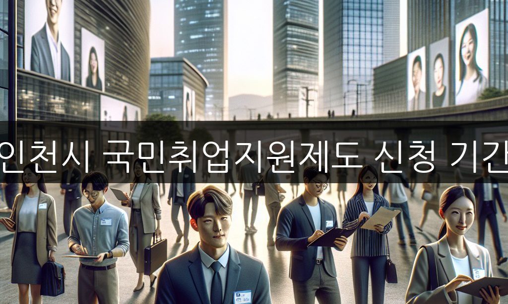 인천시 국민취업지원제도 신청 기간과 온라인 신청 방법 2026