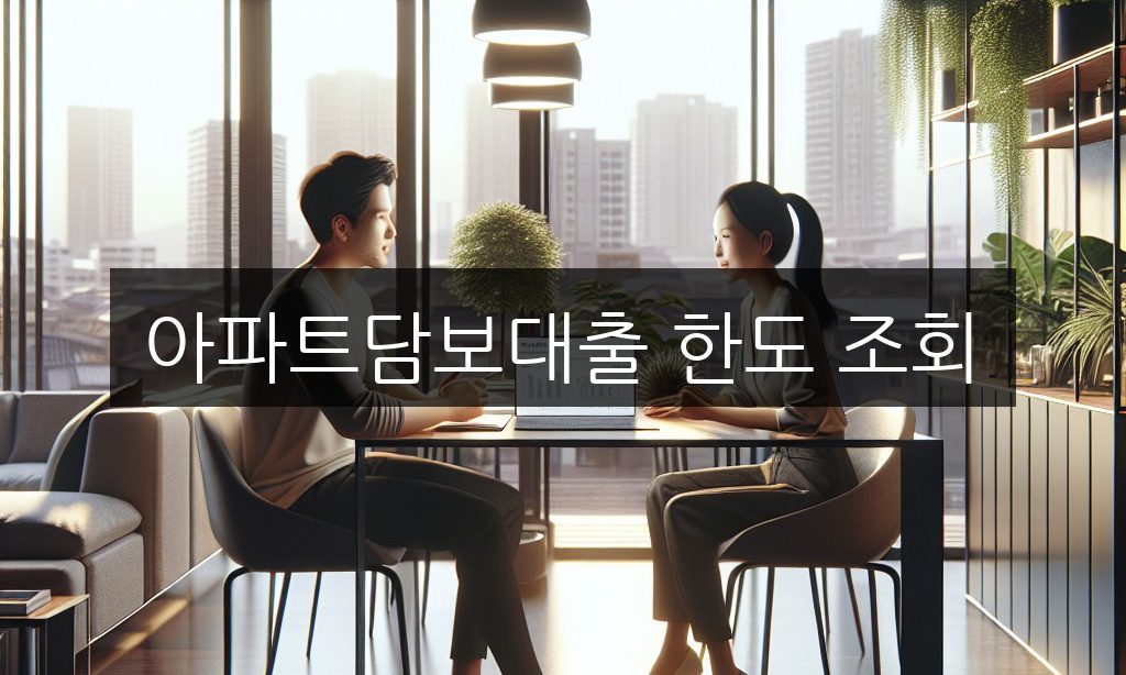 아파트담보대출 한도 조회 계산기로 가능금액 확인하는 법