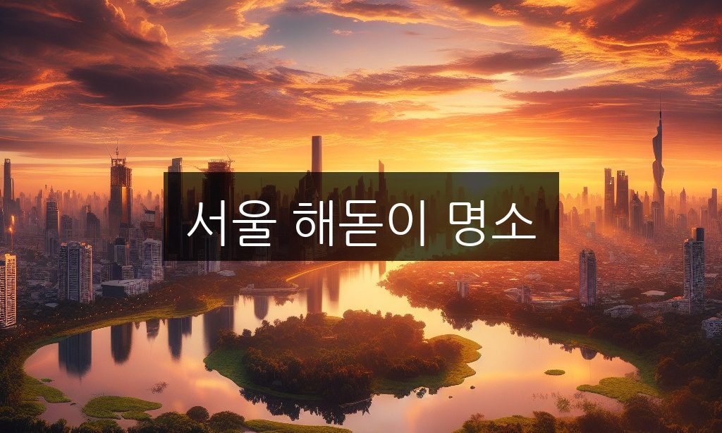 서울 해돋이 명소, 한강부터 전망대까지 완벽 가이드