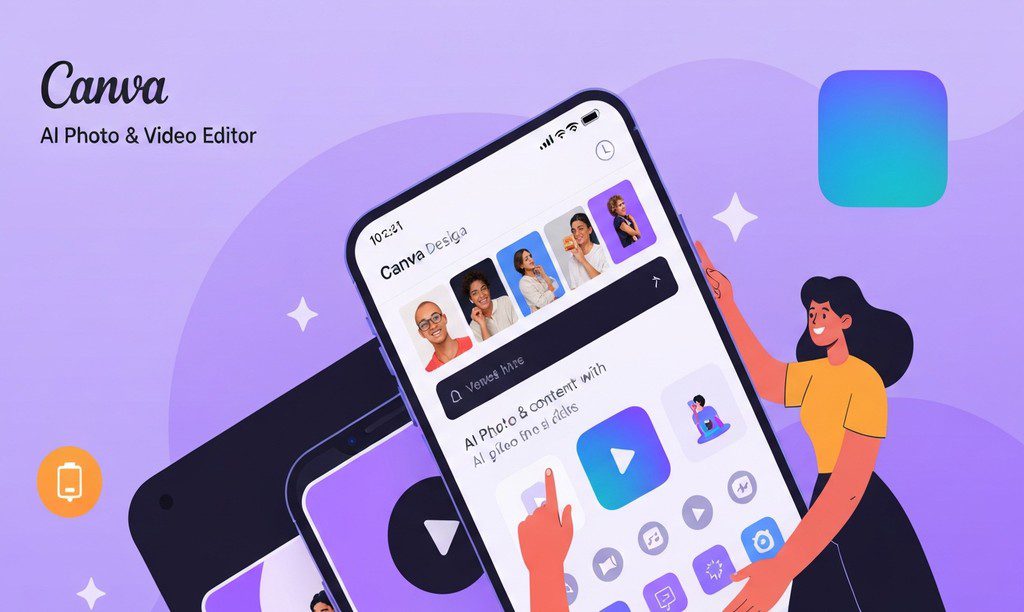 Canva: AI Photo & Video Editor – 인기 급상승 (iOS 앱 평점 4.9, 리뷰 3,136,567)