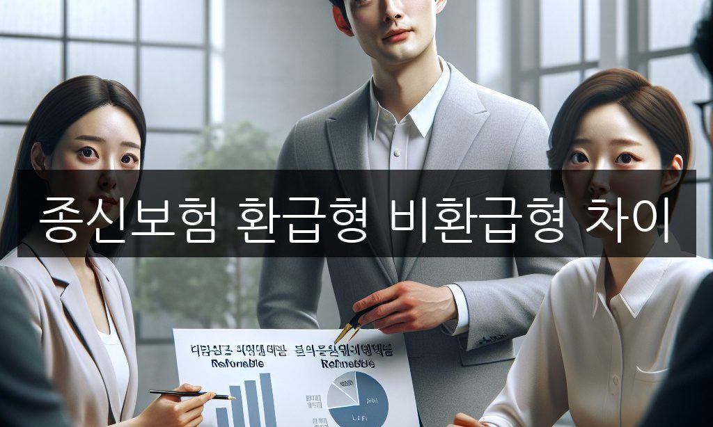 종신보험 환급형 비환급형 차이, 보험료 절반 차이나는 이유