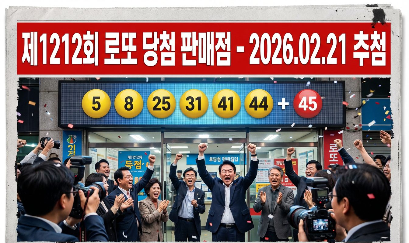 1212회 로또 당첨 판매점 명당 위치 안내