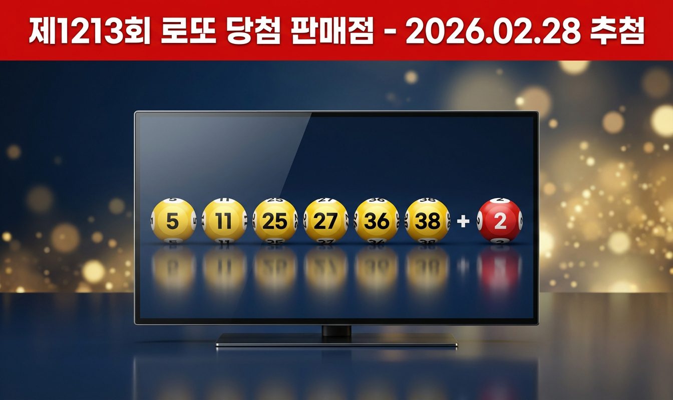 1213회 로또 당첨 판매점 명당 위치 안내