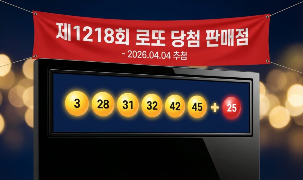 1218회 로또 명당 당첨 판매점