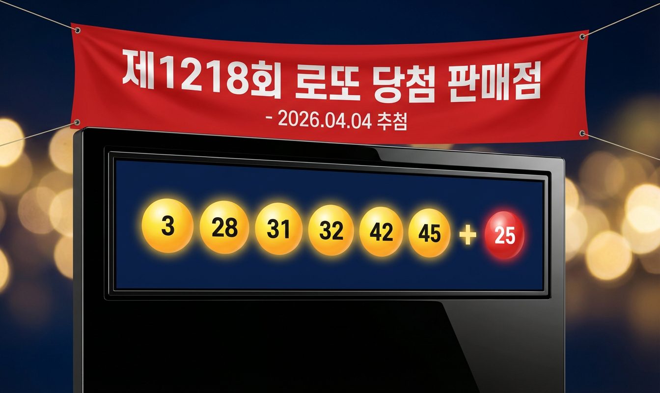 1218회 로또 당첨 판매점 명당 위치 안내